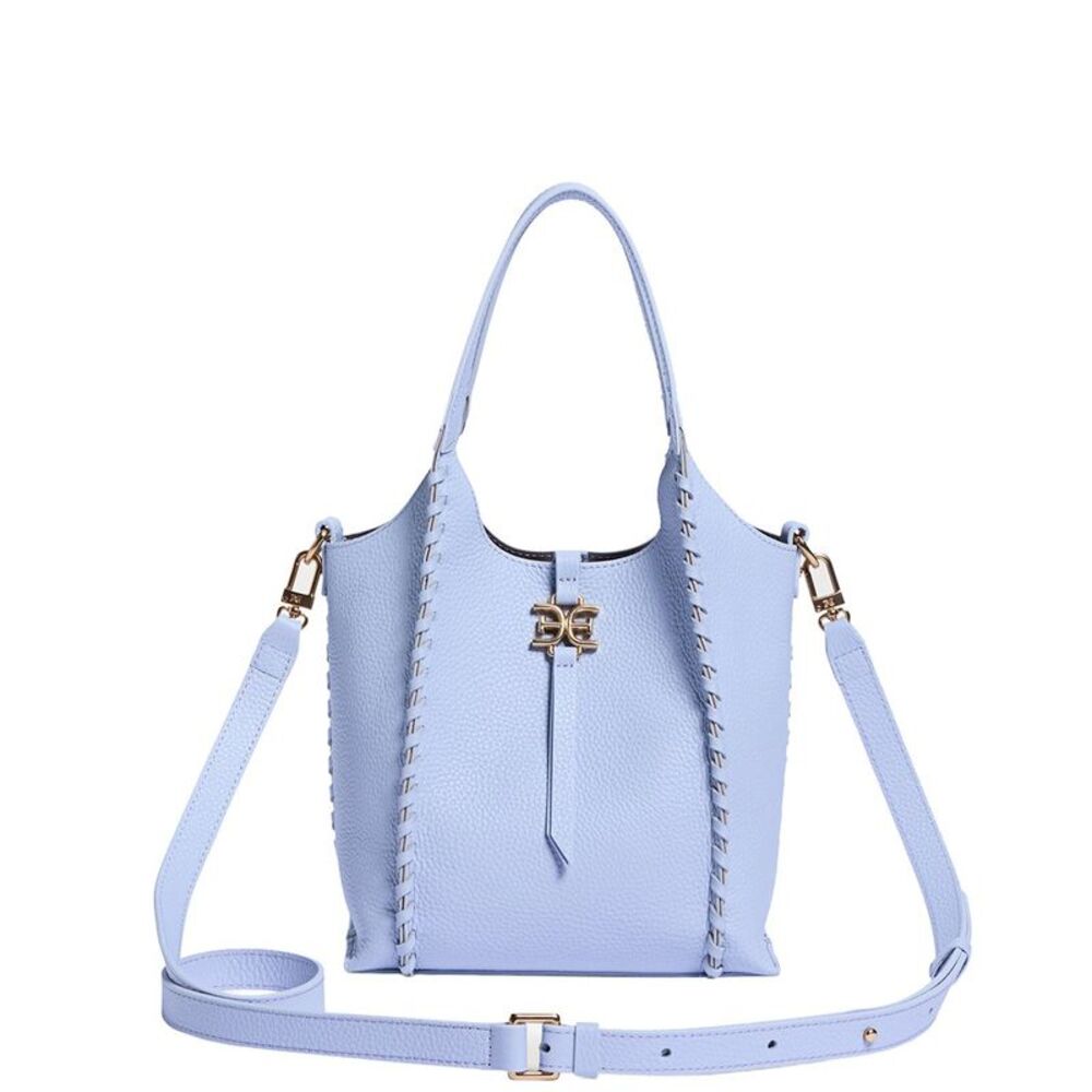Sam Edelman Sylvia Mini Leather Crossbody, Gray
